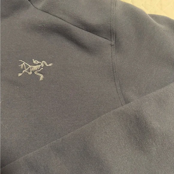 Arc'teryx Men's Dark Gray Blue Performance Hoodie Jacket M - Picture 9 of 11
